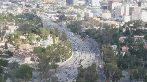 Hollywood Freeway Stock Footage 50264293