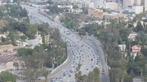 Hollywood Freeway Stock Footage 50264302