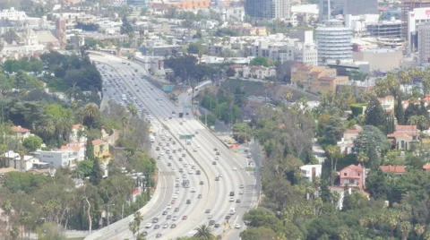 Hollywood Freeway Stock Footage 50265847