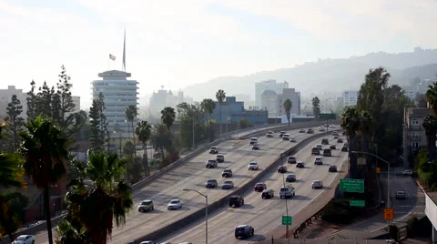 Hollywood Freeway Timelapse Video stock 64034408