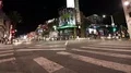 Hollywood Highland Scramble Crosswalk Time Lapse of Tourists and Car Traffic 4k or 4k+ Resolution