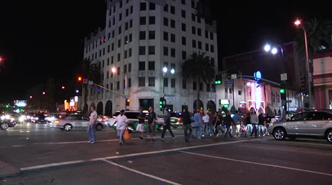 Hollywood Highland Time lapse Stock Footage 1028811