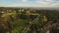 Hollywood Hills Aerial Sunset 4k or 4k+ Resolution