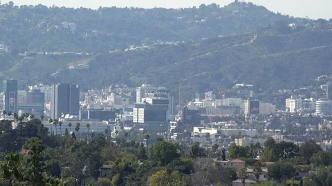 Hollywood Hills Stock Footage 87476727