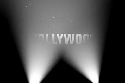 Hollywood in Lights Stock Footage 640409