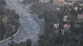 Hollywood Residential Buildings US Freeway Crowded Busy Highway Los Angeles Day HD Footage