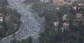 Hollywood Residential Buildings US Freeway Crowded Busy Highway Los Angeles Day 4k or 4k+ Resolution