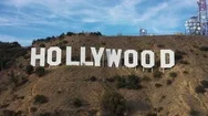 Hollywood Sign Aerial Stock Footage