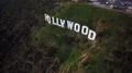Hollywood Sign Aerial Shot Closeup 4k or 4k+ Resolution