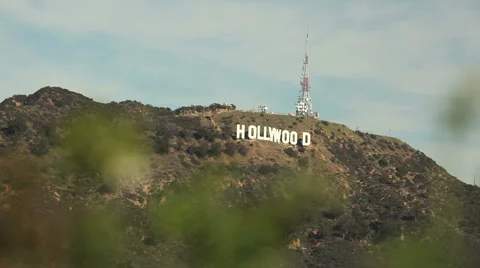 Hollywood Sign Stock Footage