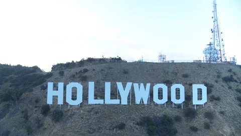 Hollywood Sign Stock Footage 91521234