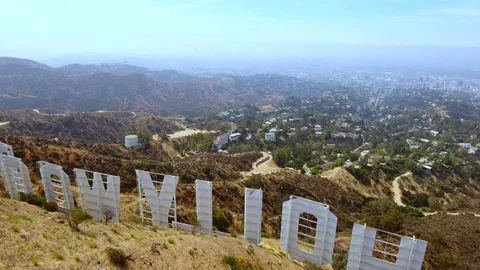 The Hollywood Sign Stock Footage 107159837