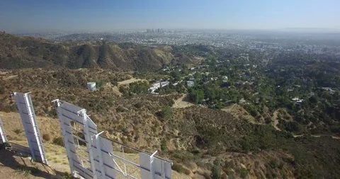 Hollywood Sign Stock Footage 119224351