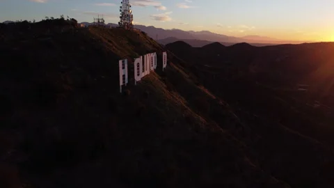 Hollywood Sign Video stock 244861546