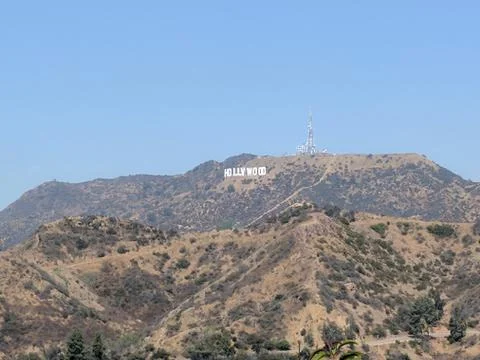 Hollywood Sign from Griffith Observatory Stock Photos