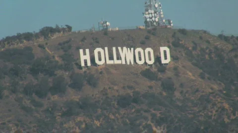 Hollywood Sign, Los Angeles, California Stock Footage