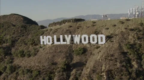 Hollywood Sign Los Angeles Stock Footage