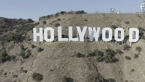 Hollywood Sign pull out Stock Footage 123686227