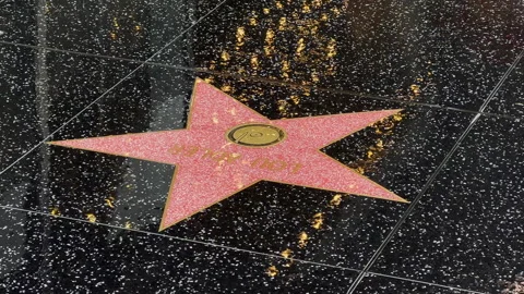 Hollywood Star with blinking lights Stock Footage 232025967