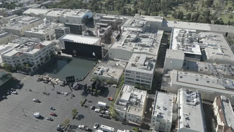 Hollywood studios from above Stock Footage 312287120