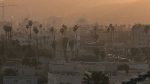 Hollywood sunset 1 Stock Footage 414970