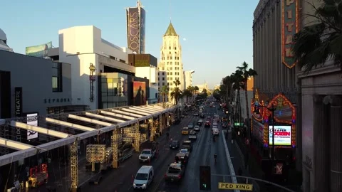 Hollywood sunset Stock Footage 231234073