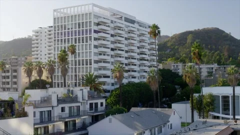 Hollywood view from balcony 4 Video stock 273287564