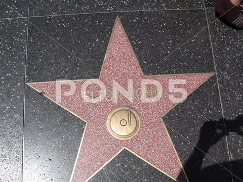 Hollywood walk of fame star Elton John Stock Photos