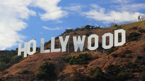 HollywoodSign_TimelapseClose Stock Footage 8701635