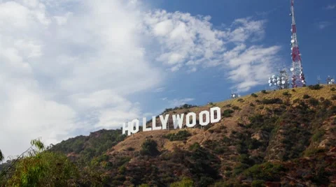 HollywoodSign_TimelapseZoom Stock Footage 8701238