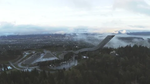 The Holmenkollen Ski Jump Vídeo Stock 95680385