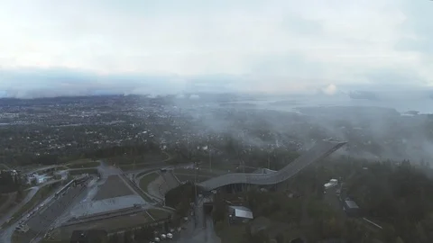 The Holmenkollen Ski Jump Vídeo Stock 95680510