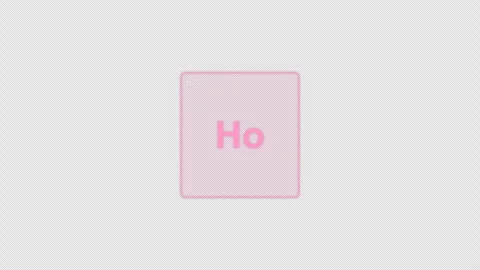 Holmium Ho Periodic Table Element Tile Clean No Text Animation Video Overlay Alp Stockbeeldmateriaal 339367630