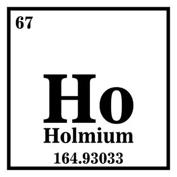 Holmium Periodic Table of the Elements Vector illustration eps 10 Stock Illustration