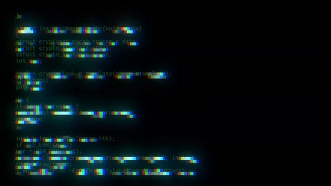 Holo source code big characters Stock Footage 101824698