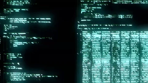 Holo source code green classic scroll Stock Footage 101826220