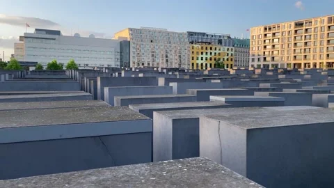 Holocaust Memorial - Berlin Stock Footage 194864028