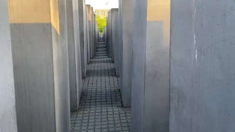 Holocaust Memorial - Berlin Stock Footage 194864032