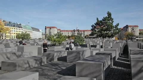 Holocaust Memorial, Berlin, Germany Stock Footage 31821438