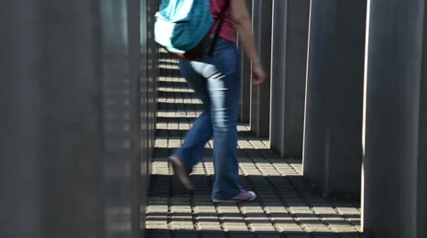 Holocaust memorial in Berlin, Germany Stock Footage 41803952
