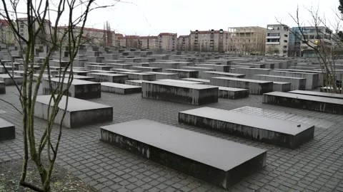 Holocaust Memorial in Berlin, Germany 動画素材 132355514