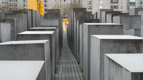 Holocaust Memorial in Berlin, Germany 動画素材 132355617