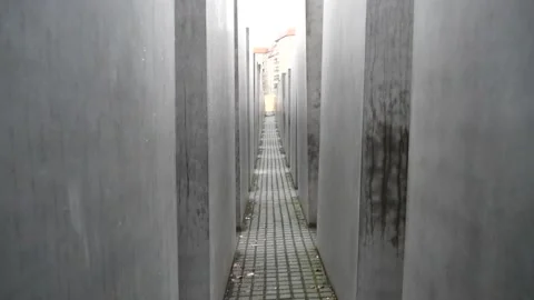 Holocaust Memorial in Berlin, Germany 動画素材 132355782
