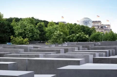 Holocaust memorial in Berlin Stock Photos