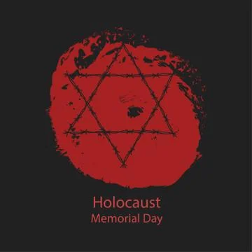 Holocaust Memorial Day Stock Illustration