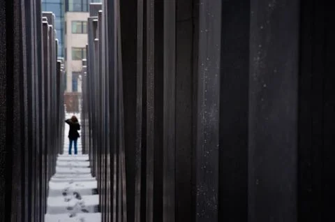 Holocaust memorial Stock Photos