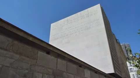Holocaust Museum in Paris Vídeo Stock 11883088