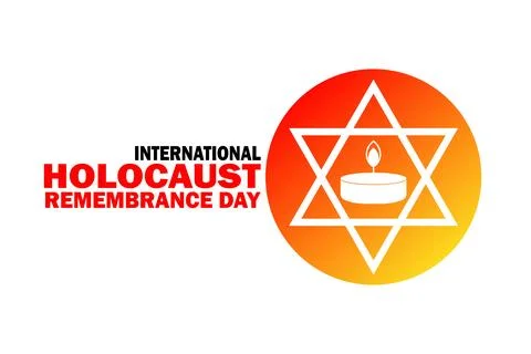 Holocaust Remembrance Day Illustrazione stock