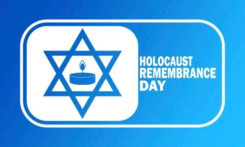 Holocaust Remembrance Day 스톡 일러스트