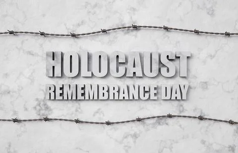 Holocaust Remembrance Day Illustrazione stock